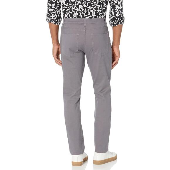Men's Slim-Fit Pants, 5-Pocket Stretch Twill Design - Picture 2 of 6